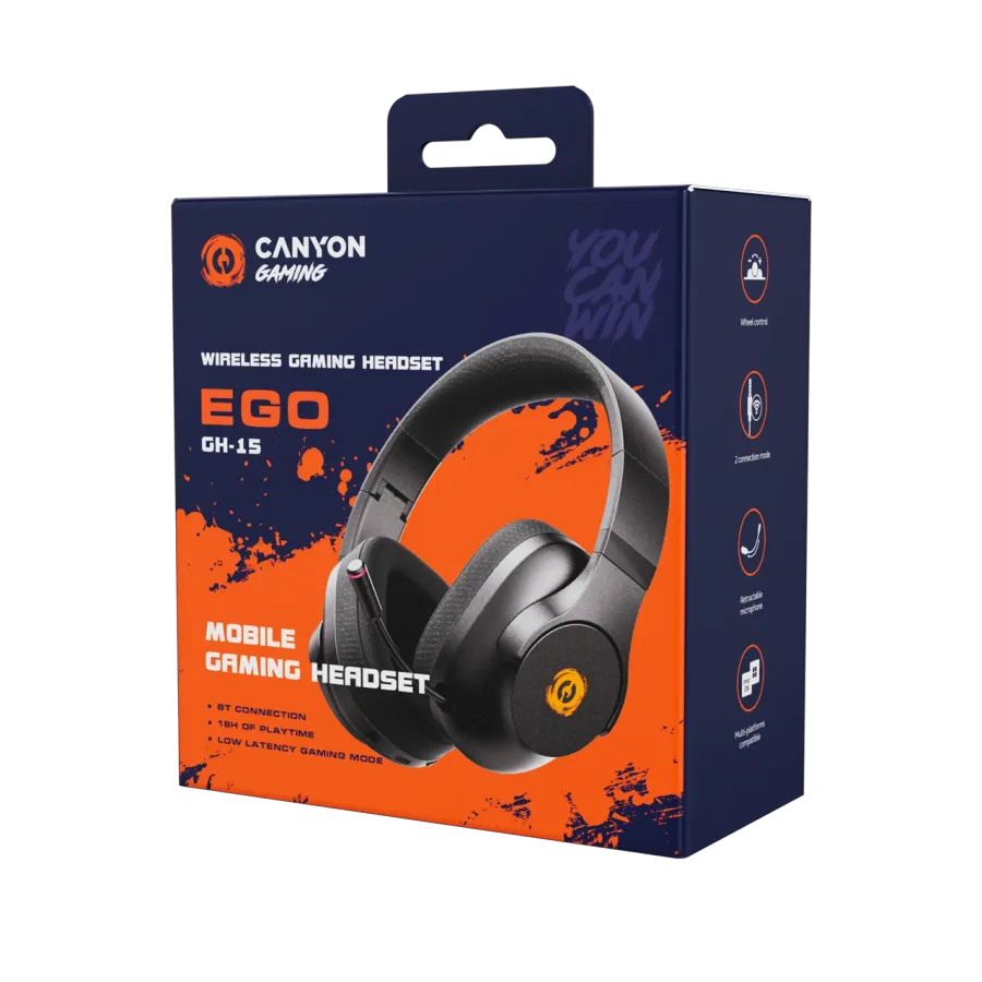 photo 6 - CANYON EGO GH-15 {Провідне і бездротове} Ігрова гарнітура, Білий