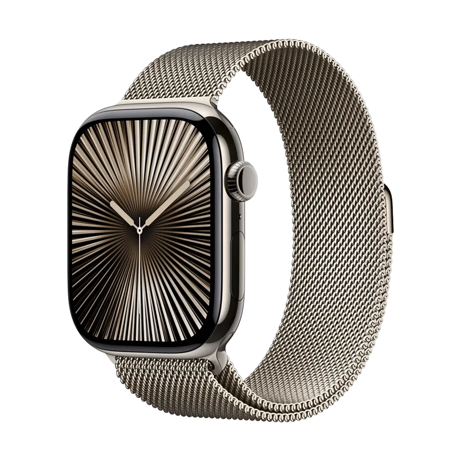 photo 2 - Apple 46mm Milanese Loop Band for Apple Watch 44/46 mm, Size S/M, Natural