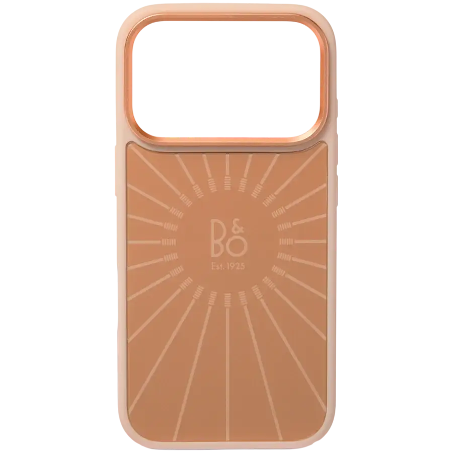 Qoruyucu örtük Bang & Olufsen șüşə variantı MagSafe ilə iPhone 17 Pro üçün, Gold Tone – photo 1