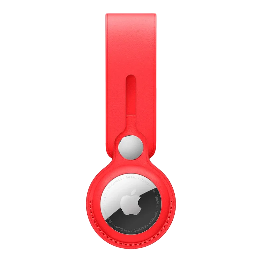 photo - AirTag Leather Loop - (PRODUCT)RED