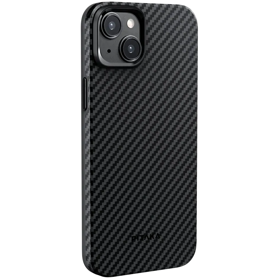 photo 2 - PITAKA Case MagEZ Case 4 with MagSafe Black/Grey Twill for iPhone 15