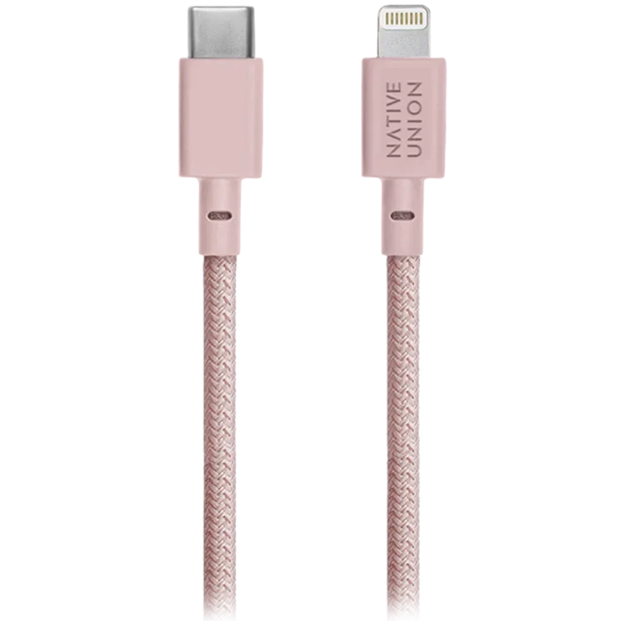 photo 2 - NATIVE UNION USB-C to Lightning Cable, Rose, 1.2m