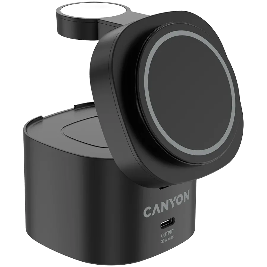 photo 3 - Беспроводное зарядное устройство CANYON OnCharge 405, 15 Вт, Чёрный