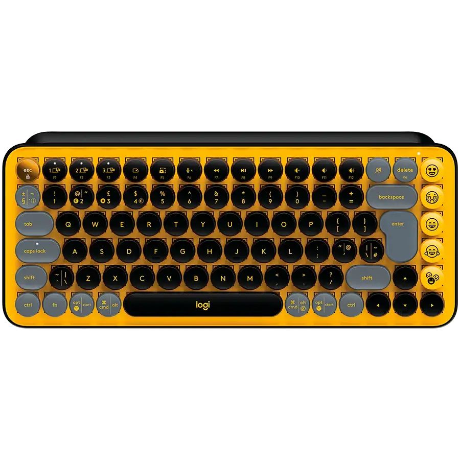 Клавіатура бездротова LOGITECH POP Keys Wireless Mechanical Keyboard Blast Yellow (L920-010735) – photo 1