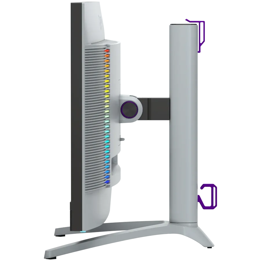 ЖКИ-монитор LORGAR(27.0", 3840x2160, Fast IPS, 1 000 : 1, 1 000 000 : 1(DCR), 178/178, 1мс, DisplayPort/HDMI 2.1/USB (A)/USB (B)/USB (C)/Наушники, MM) Молочно-серый/черный – photo 7