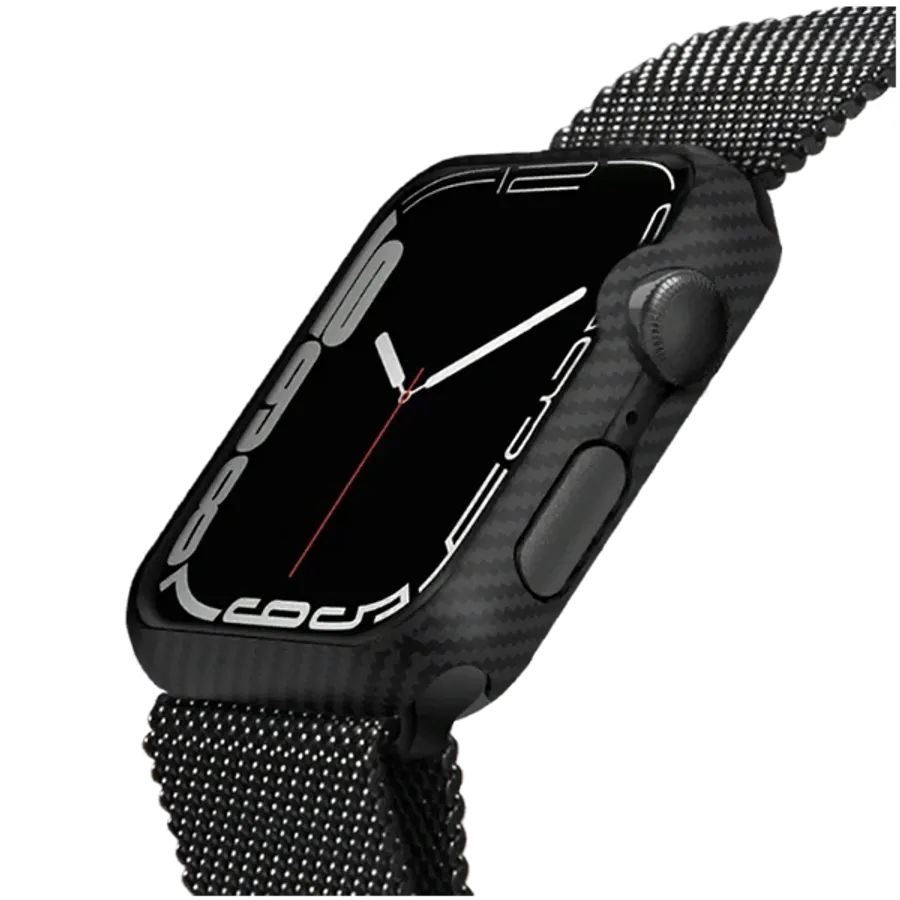 photo 3 - Защитный чехол PITAKA Air Case  Чёрный/Серый для Apple Watch (8 Gen.)/Apple Watch (7 Gen.)