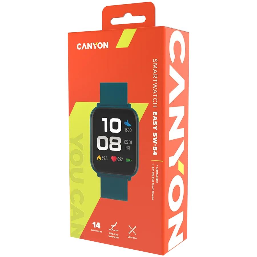 photo 4 - CANYON SW-54 (1.70", 240x280, 64 МБBluetooth 5.3) Зелений
