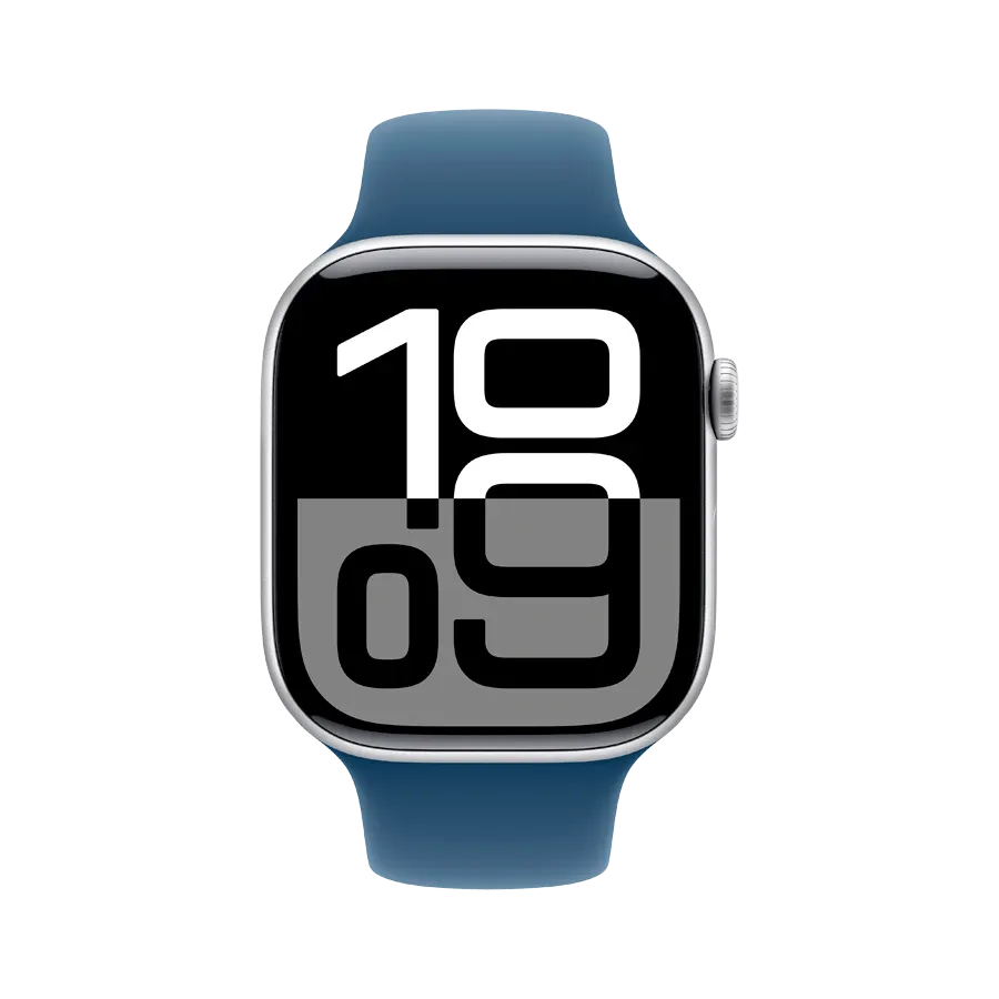 photo 2 - Apple Watch Series 10 GPS,  Denim Sport Band, S/M, 42մմ, Արծաթագույն