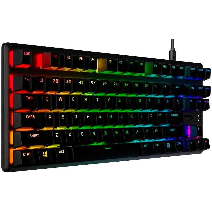 photo 3 - Tastatură pentru gaming HYPERX Alloy Origins Core PBT Aqua, Black