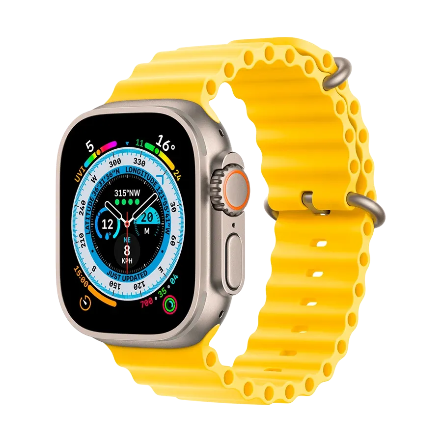 photo 2 - Apple 49mm Ocean Band Band for Apple Watch 44/45/49 mm, Yellow