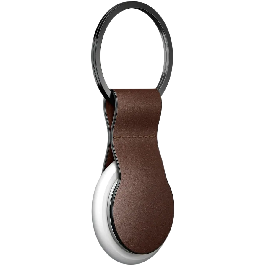 photo 2 - NOMAD Case Leather Loop Brown for AirTag