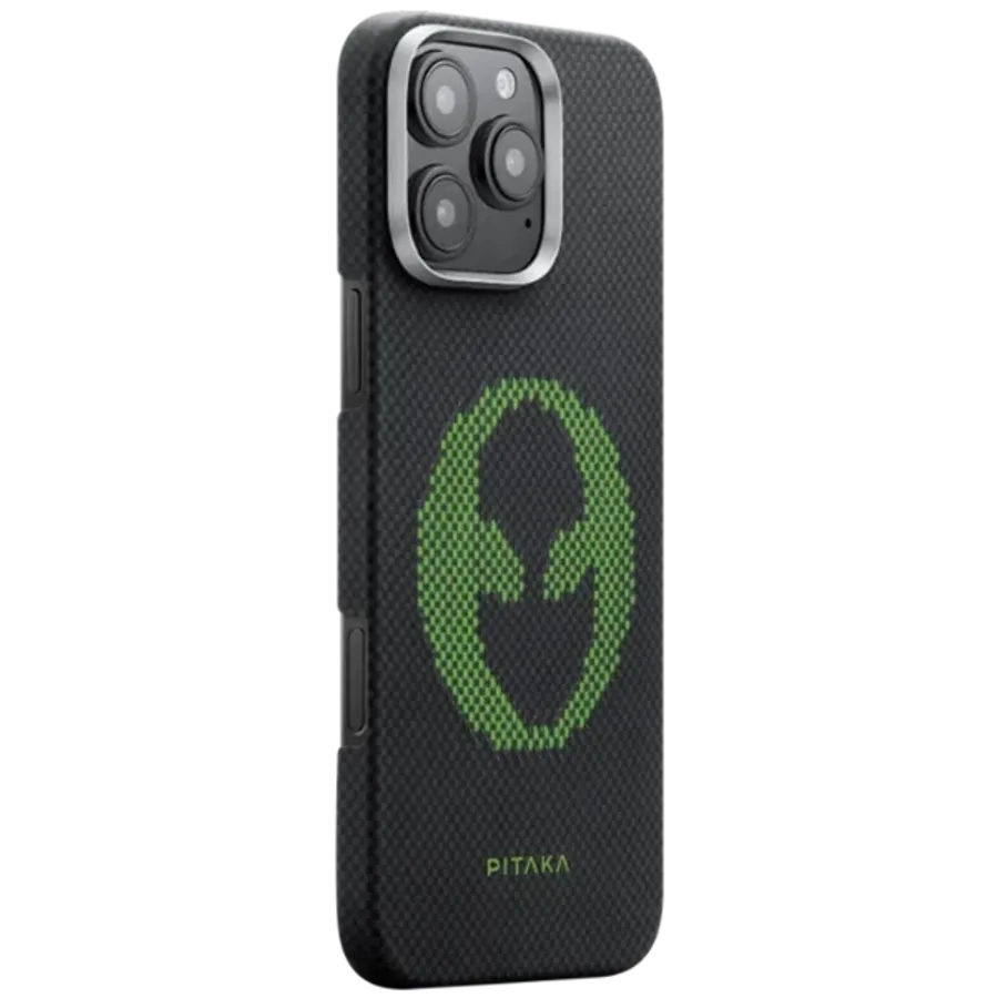 photo - PITAKA Case Tactile Woven  Alien for iPhone 16 Pro