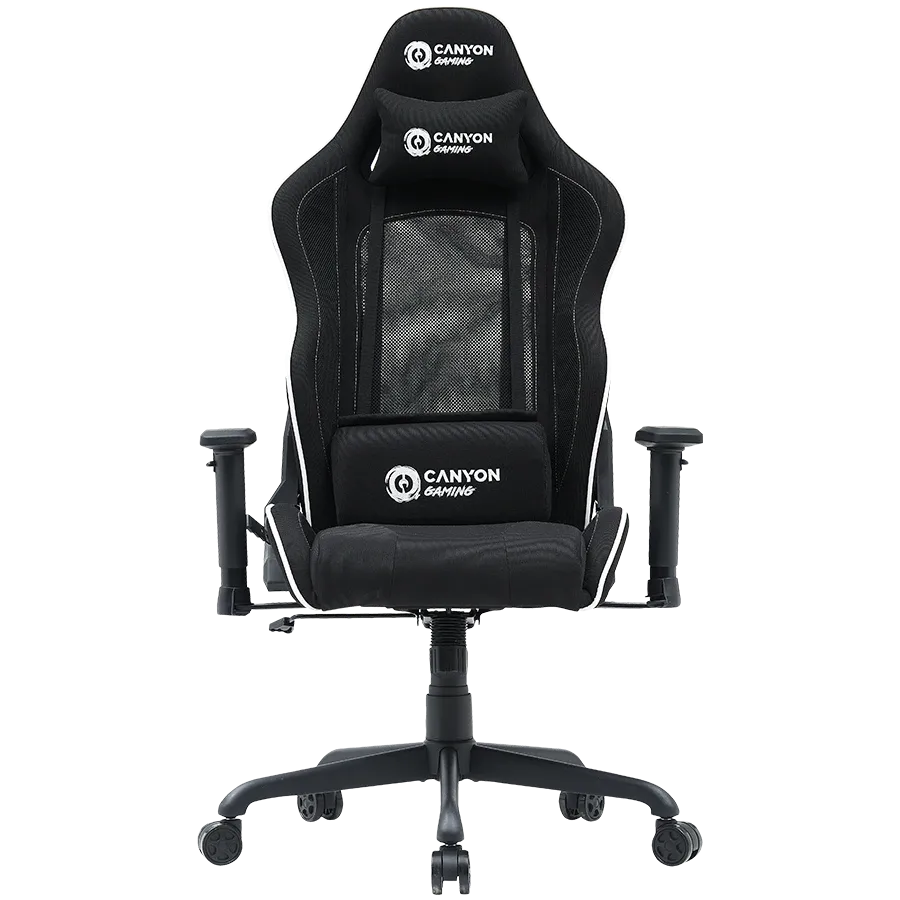 photo 1 - CANYON Mesh/Fabric Transformer Chair Shift MCCH01 Gaming Chair Black