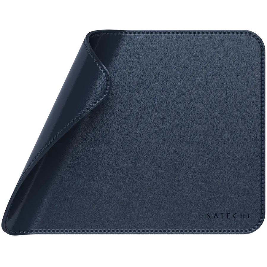 photo 3 - SATECHI Vegan-Leather Premium Mouse Pad, Blue