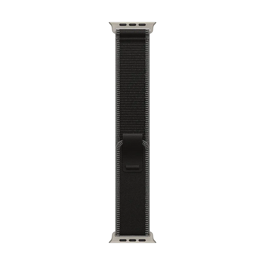 photo 1 - Apple 49mm Trail Loop - M/L Band for Apple Watch 44/45/46/49 mm, Size M/L, Black/Charcoal