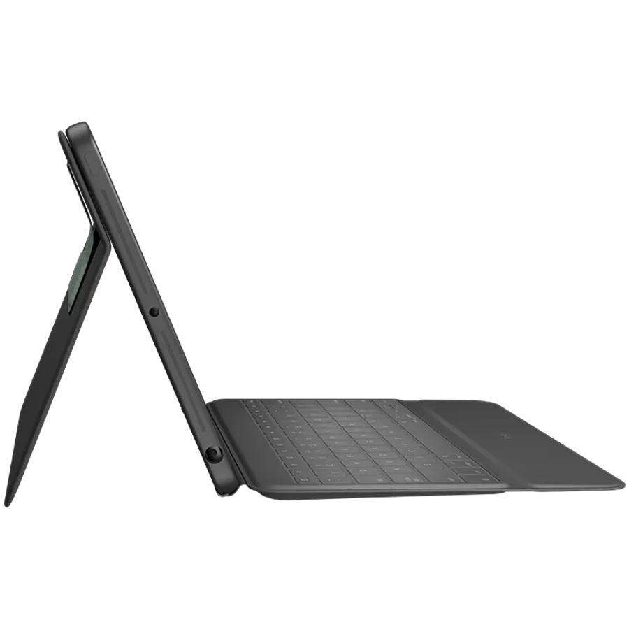 photo 2 - LOGITECH Чехол с клавиатурой Rugged Folio  Графит для iPad (7-го поколения)