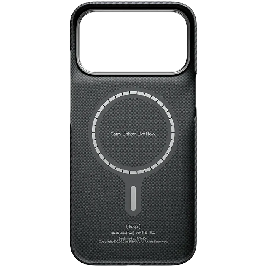 PITAKA Case Classic with MagSafe Twill Black/Grey for iPhone 18 Pro – photo 2