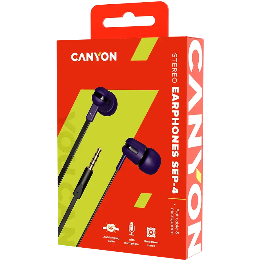 CANYON SEP-4 Наушники, Ультрафиолет – photo 2
