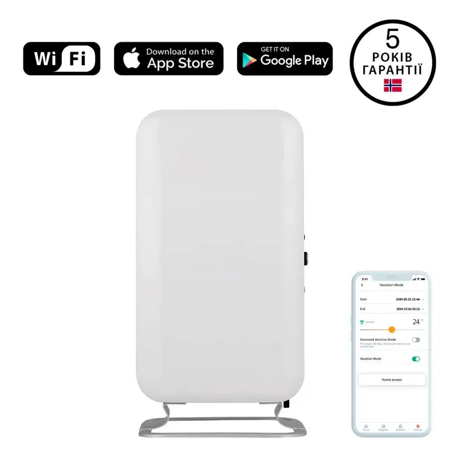 Оливний (масляний) радіатор Mill 1500W WiFi – photo 1