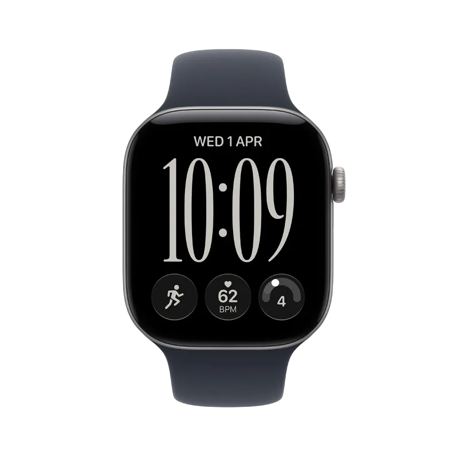 Apple Watch Series 12 GPS + Cellular,  Navy Blue Sport Band, S/M, 42mm, Space Gray – photo 2