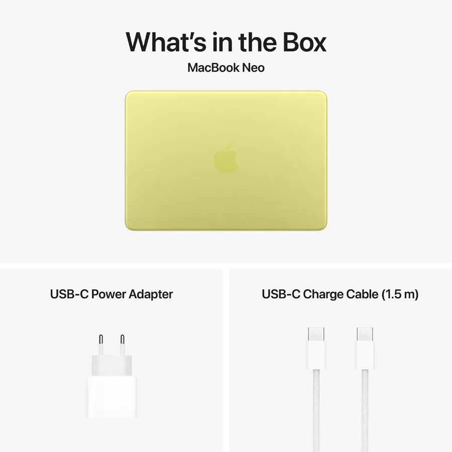 photo 9 - MacBook Neo 13"  A18 Pro (6C CPU/5C GPU), 8 GB, 512 GB, Citrus