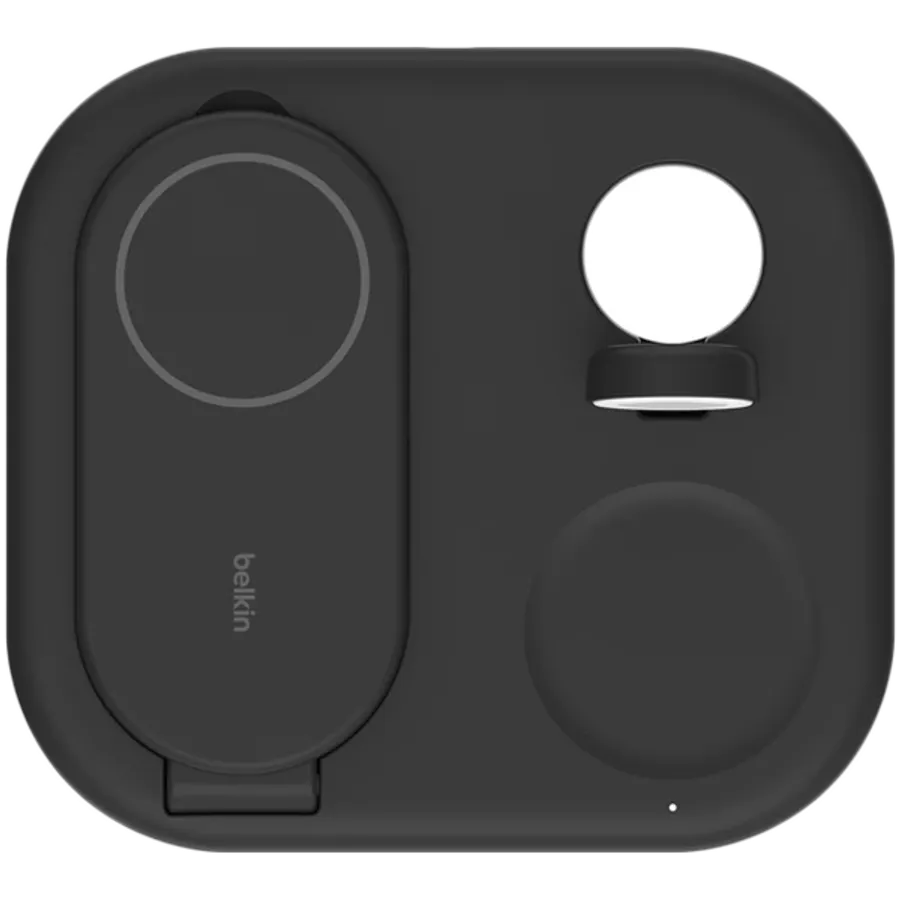 photo 2 - Беспроводное зарядное устройство Belkin 3в1 Magnetic Foldable iPhone/Watch/AirPods Qi2 15W, Black (WIZ029VFBK)