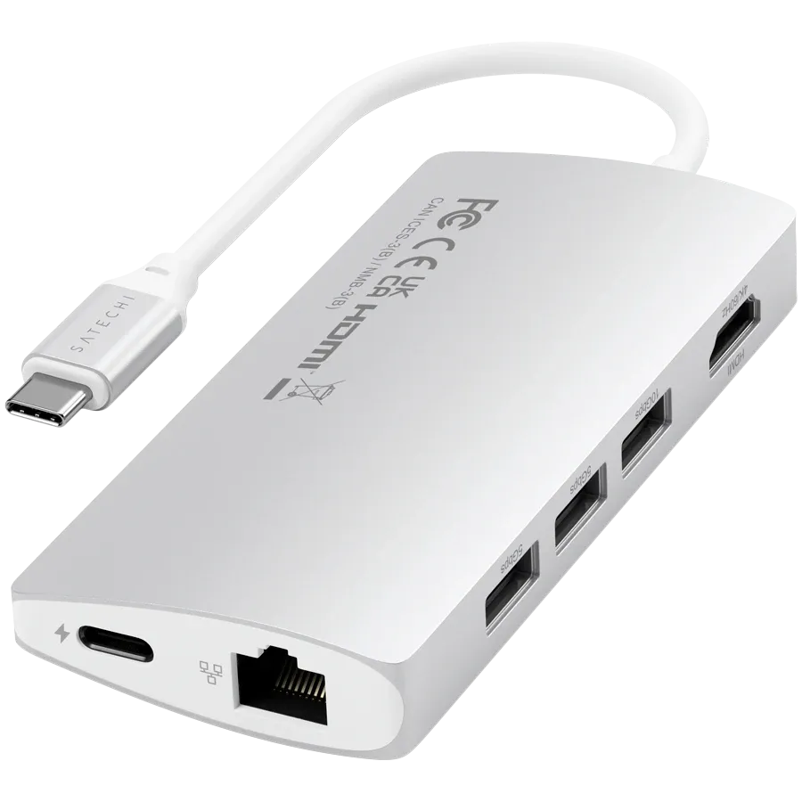 photo 3 - Док-станция SATECHI Aluminum Multi-Port Adapter V2 (ST-TCMA2S)