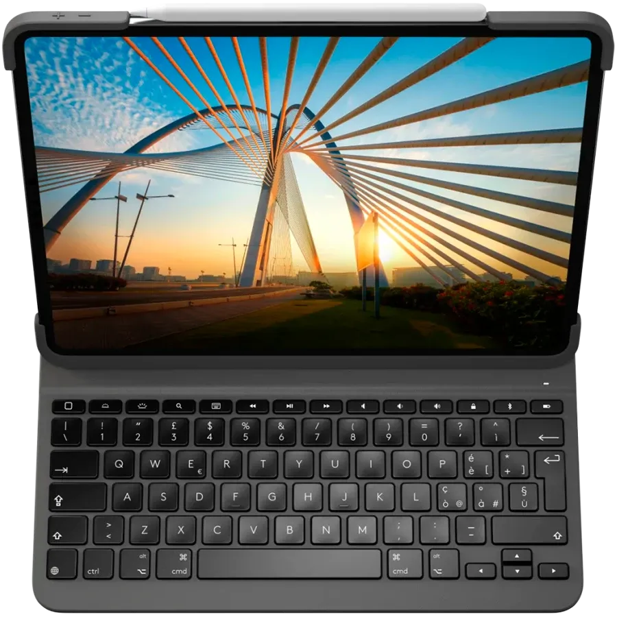 photo 2 - LOGITECH (CIS) Чехол с клавиатурой Slim Folio Pro  Графит для iPad Pro 12,9 дюйма (3-го, 4-го и 5-го поколения)/Pro 12.9-inch (6th поколение)