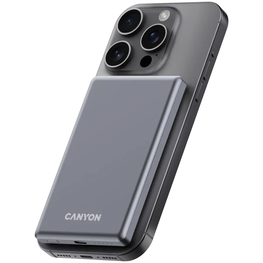 photo 6 - Портативное зарядное устройство CANYON OnPower 505, 5000 мА·ч, Тёмно-серый