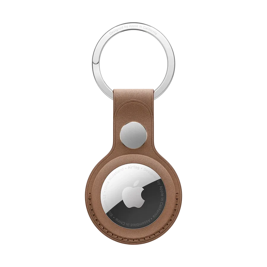 photo - Apple  for AirTag, TaupeFineWoven Key Ring