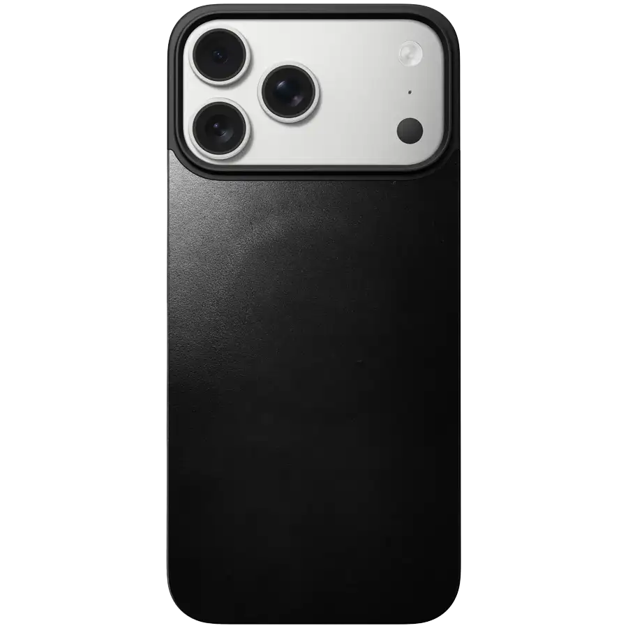 Чехол NOMAD Magnetic Leather Back Horween с MagSafe для iPhone 17 Pro Max, Чёрный – photo 1