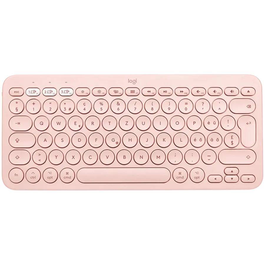 photo 1 - Клавиатура беспроводная LOGITECH (CIS) K380 for Mac Multi-Device Rose (L920-010406)
