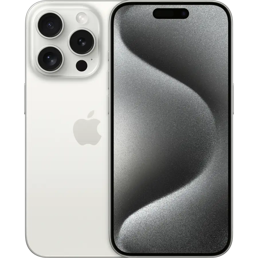 iPhone 15 Pro, 256 ГБ, бу, White Titanium – photo 1