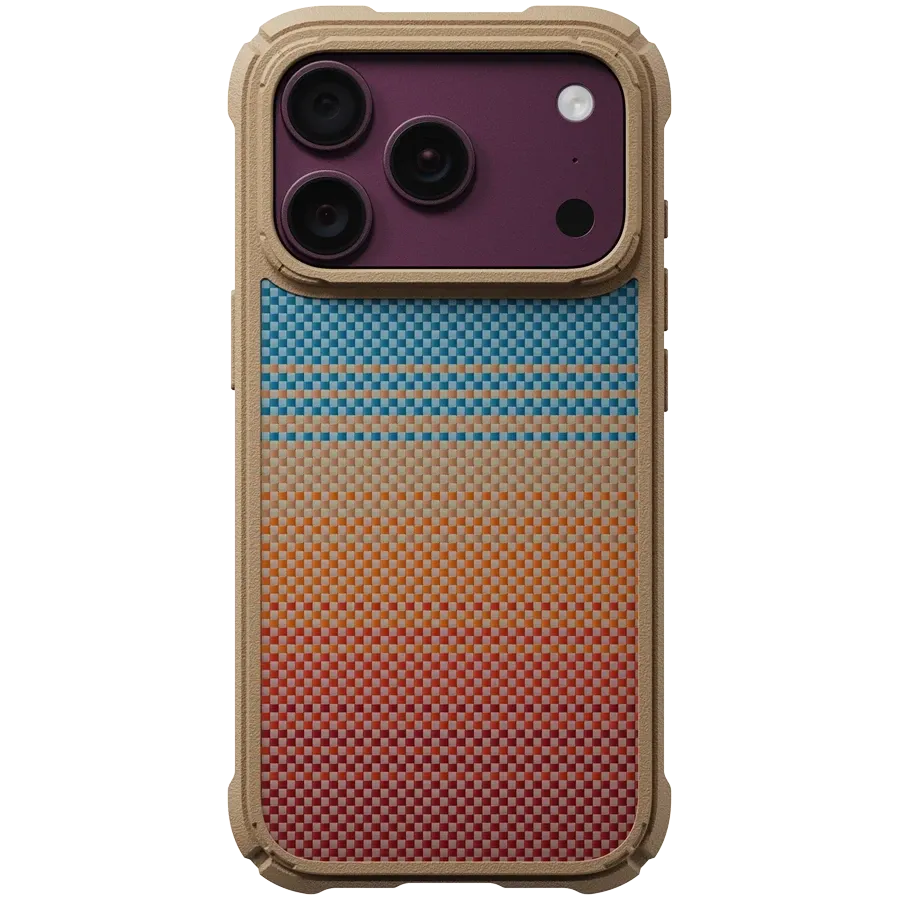 Husă PITAKA Sunset Cairn cu MagSafe pentru iPhone 18 Pro, California Dream – photo 1