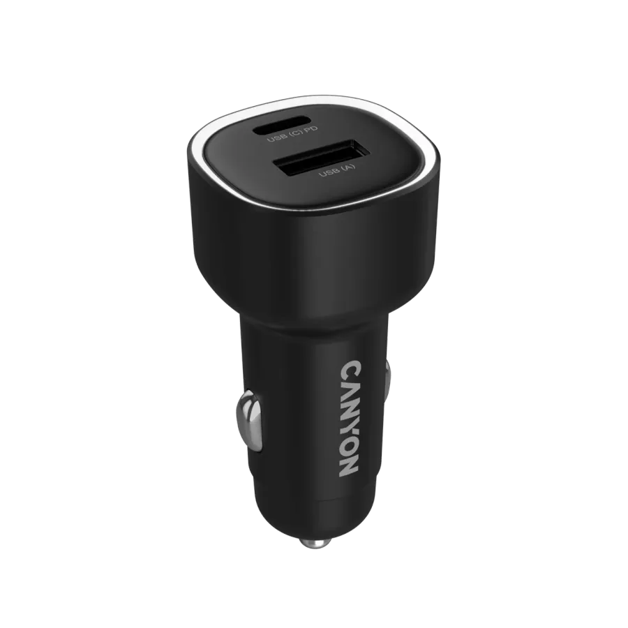 photo 3 - CANYON Автомобильный адаптер 2*USB/USB-C, 85 Вт