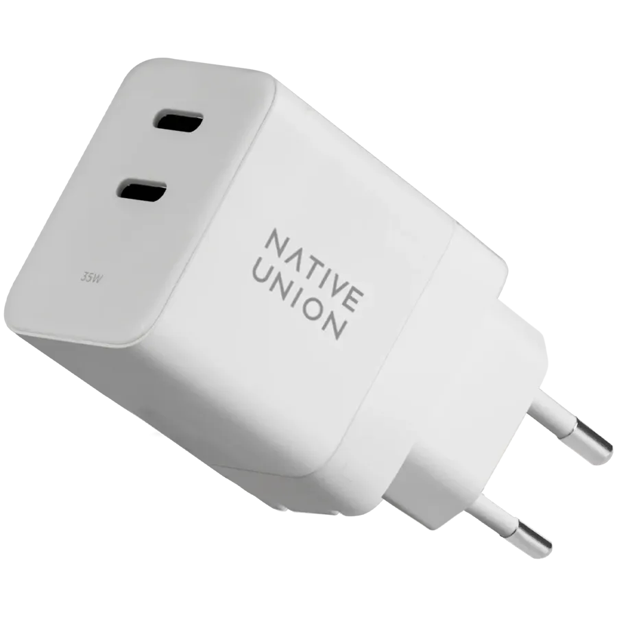 photo - NATIVE UNION Адаптер питания 2*USB-C, 35 Вт