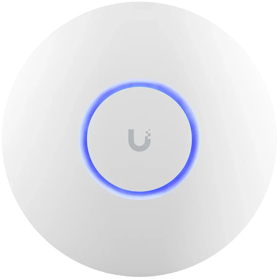photo - Точка доступа Wi-Fi Ubiquiti U6-PLUS, WiFi 6, 4 spatial streams, 140 м², Белый