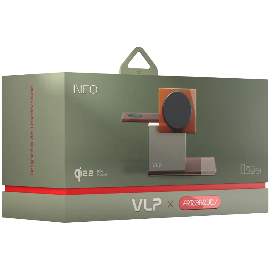 photo - VLP Беспроводное зарядное устройство to USB Тип C, 25, Amber Gray