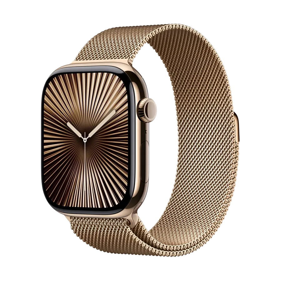 photo 2 - Apple 46mm Milanese Loop Ремінець Milanese Loop Золотий за Apple Watch 44 mmApple Watch 45 mmApple Watch 46 mmApple Watch 49 mm 44/46 mm