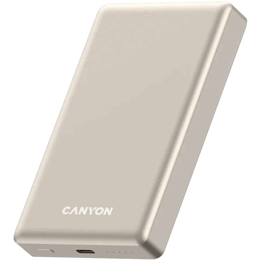 photo 2 - Портативное зарядное устройство CANYON OnPower 510, 10000 мА·ч, Бежевый