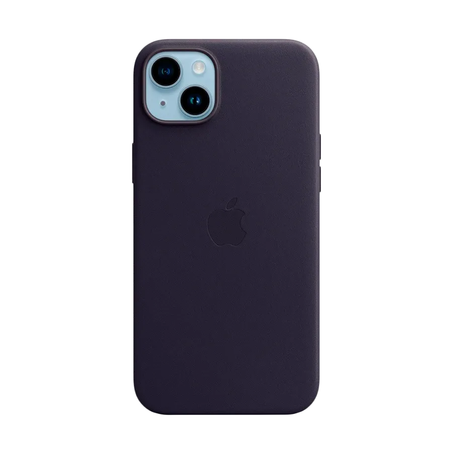 photo - Leather case Apple with MagSafe for iPhone 14 Plus, Ink
