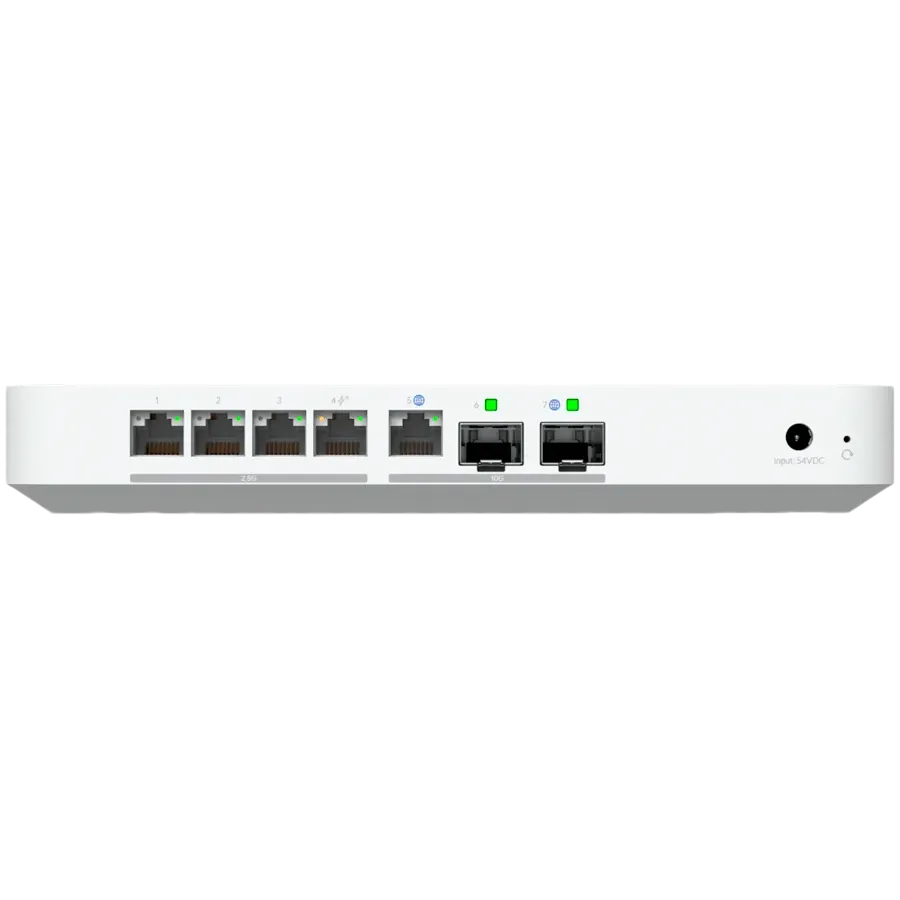 photo 4 - Интегрированный коммутатор Ubiquiti UniFi Cloud Gateway Fiber 10Gb, Белый