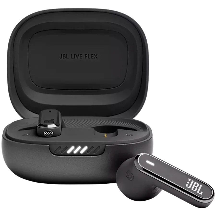 photo 1 - JBL Live Flex {Тамақ} Құлаққаптар, Қара