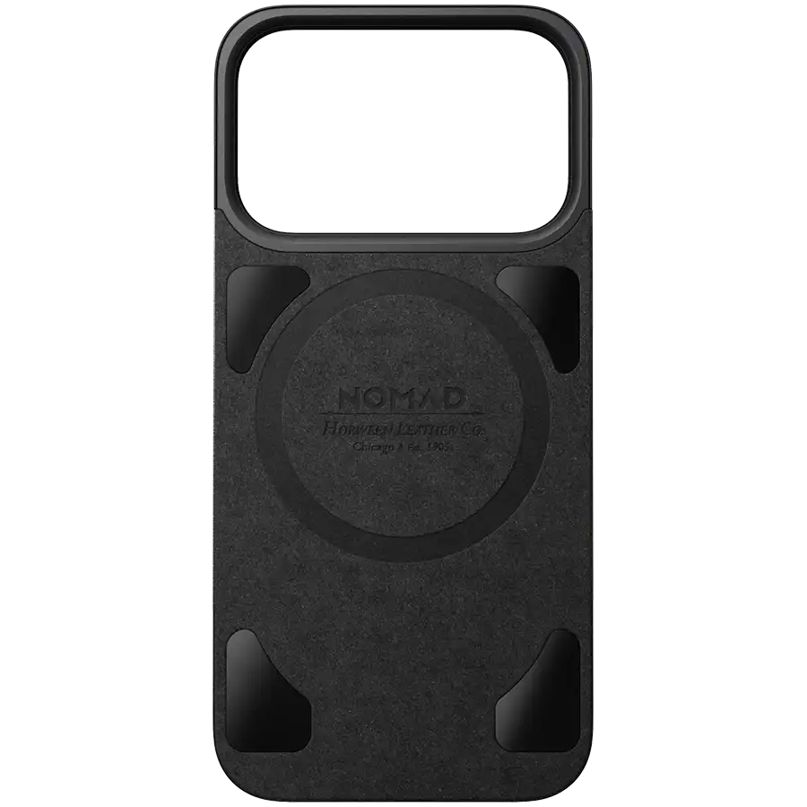 Чехол NOMAD Magnetic Leather Back Horween с MagSafe для iPhone 17 Pro, Чёрный – photo 3