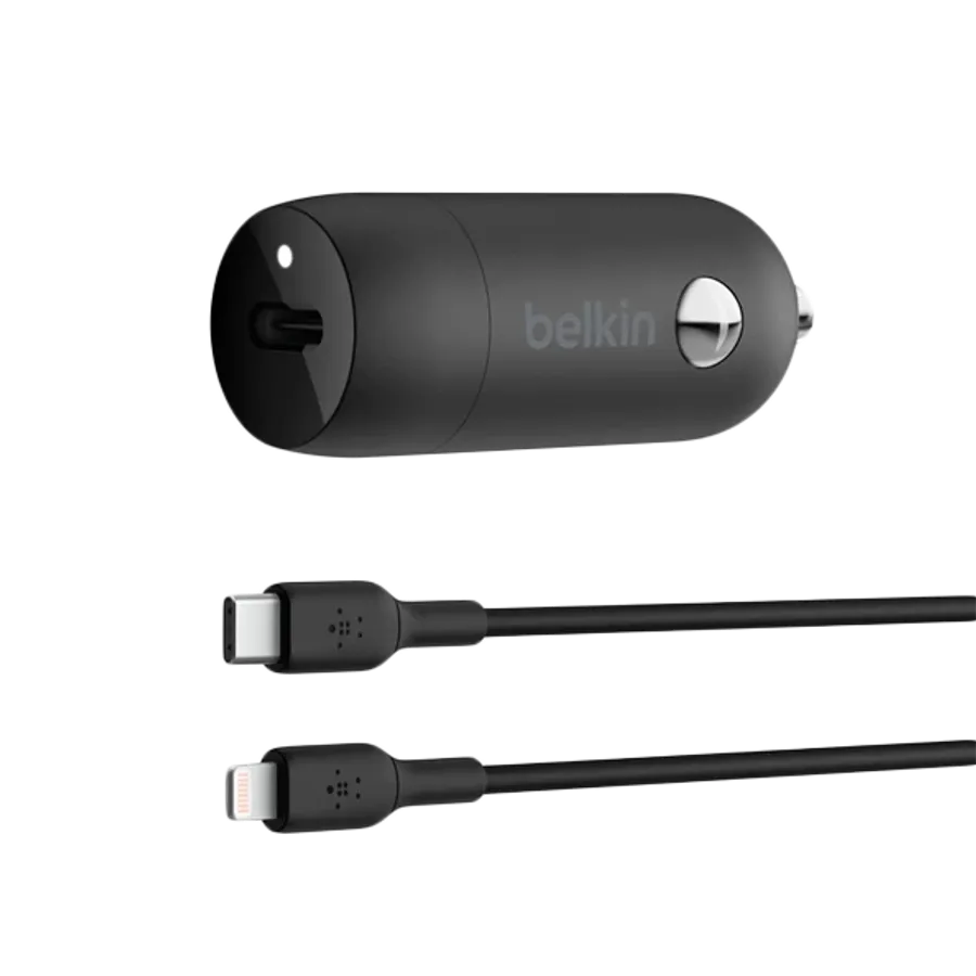 photo - Car adapter BELKIN USB-C, 30 W, Black