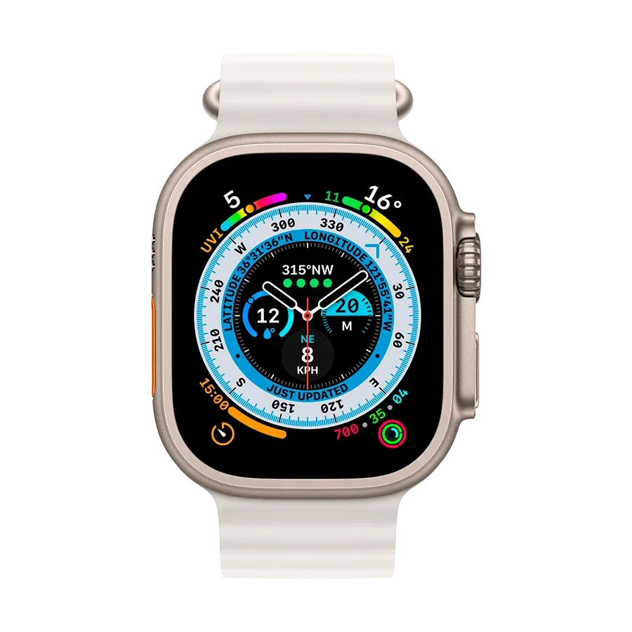 photo 3 - Apple Ocean Band for Apple Watch 44/45/49 mm, White