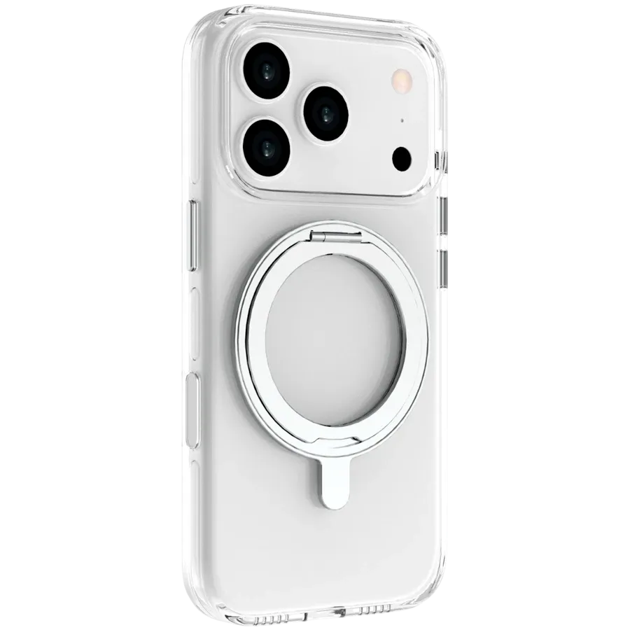 photo 2 - Husă iLera MagStand transparentă pentru iPhone 17 Pro Max