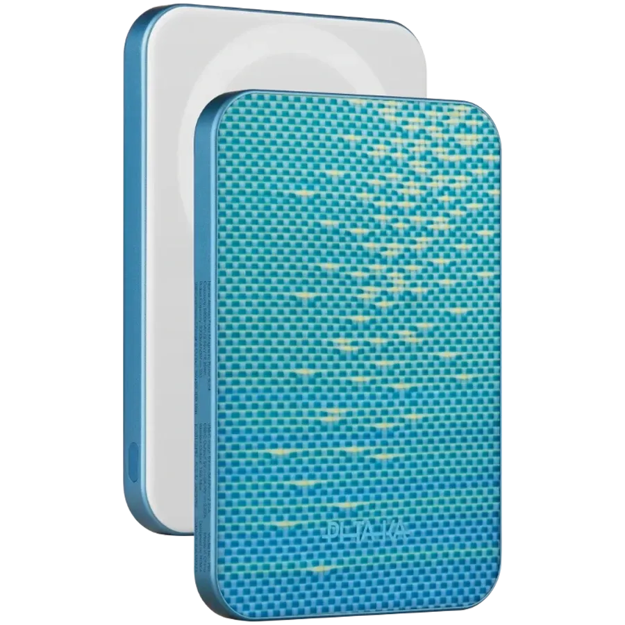 photo 2 - Baterie externă PITAKA Qi 2, 5000 mAh, Lucid Blue