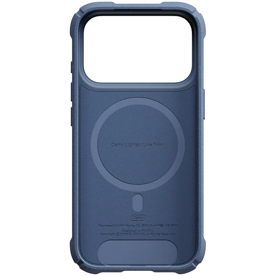 Husă PITAKA Moonrise Nights Cairn cu MagSafe pentru iPhone 18 Pro, Midnight – photo 2