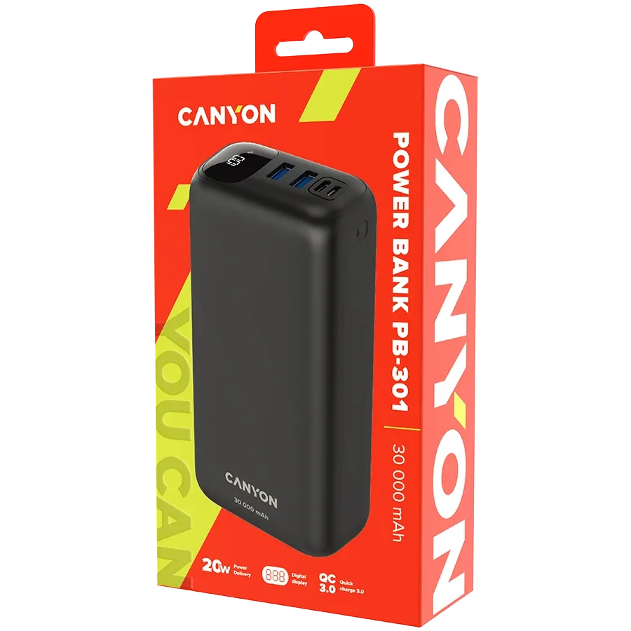 photo 4 - CANYON PB-301 Power Bank, 30000 mAh, Lithium Polymer